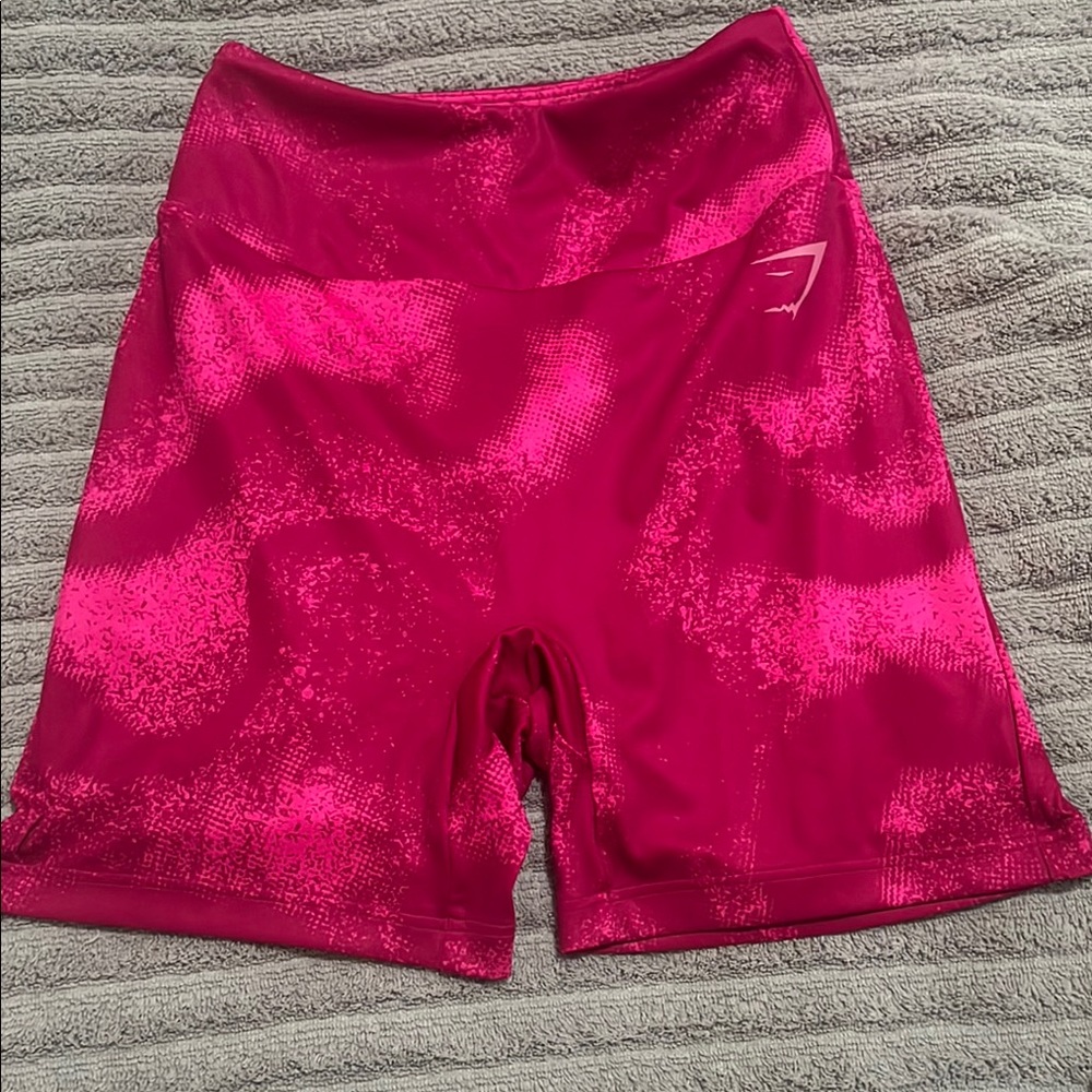 Gymshark Pink Athletic Shorts High-Waisted Stretchy